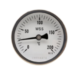 a60mm stainless steel bimetallic thermometer