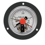 ø100 axial electrical contact pressure gauge with edge