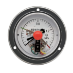 ø100 axial vibration resistant electrical contact pressure gauge with edge