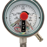 ø100 radial stainless steel electrical contact pressure gauge