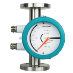 Metal tube float flow meter